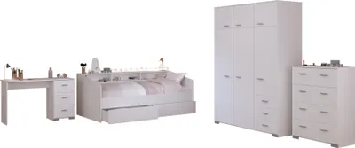 Produktbild von Parisot Sleep 40 Jugendzimmer-Set 90x200 – Weiß/Eiche