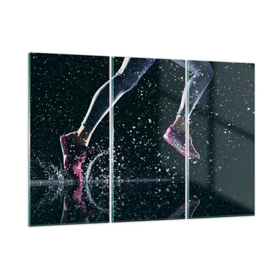 Produktbild von Bilder auf glas - Laufen Lifestyle Leichtathletik Schuhe - 165x110cm - Glasbilder - Wandbilder - Kunstdruck - Wanddekoration aus Glas - Glas Bilder - Wandbild auf Glas - GCE165x110-2900