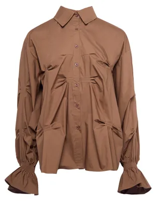 Image de Chemise pour femme VINAJA - marron, taille M
