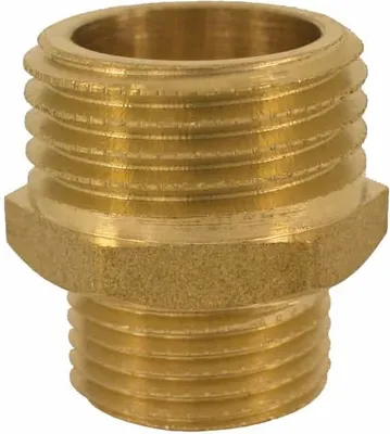 Produktbild von Gewindefitting Messing Doppelnippel reduziert 2" AG x 1 1/4" AG