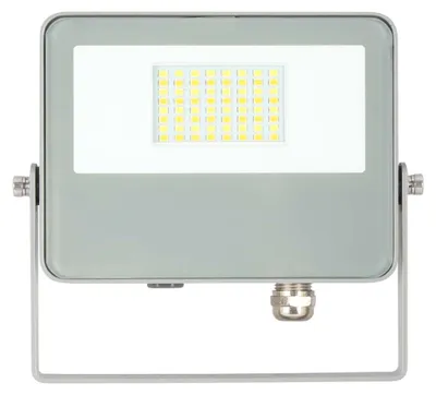 Obrázok produktu pre Vonkajší LED reflektor Beneito & Faure Sky 30 W, prepínač CCT (3000 K/4000 K/5000 K), uhol vyžarovania 115°, konštrukcia odolná voči poveternostným vplyvom, matný strieborný povrch