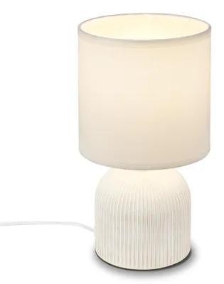 Obrázek produktu pro Moderní stolní lampa, keramika, bílá barva, 1 žárovka, patice E14