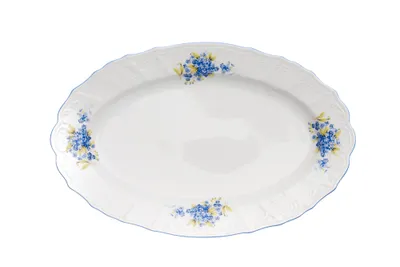 Obrázek produktu pro Thun 1794 Mísa oválná, 39 cm, český porcelán, Bernadotte, pomněnky, Thun