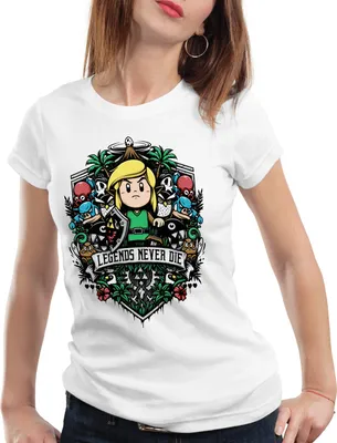 Produktbild von style3 Cocolint Legend Damen T-Shirt awakening switch hyrule, Farbe:Weiß, Größe:XS