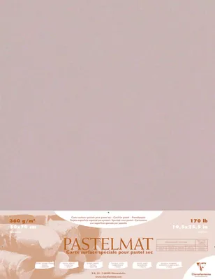 Produktbild von Clairefontaine Pastelmat Pastellmalerei, 5 Bogen 50x70 cm, 360g Braun 96011C