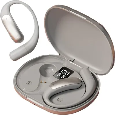 INF AI Smart Übersetzungs Open-Ear Bluetooth Kopfhörer mit HIFI Sound Silber