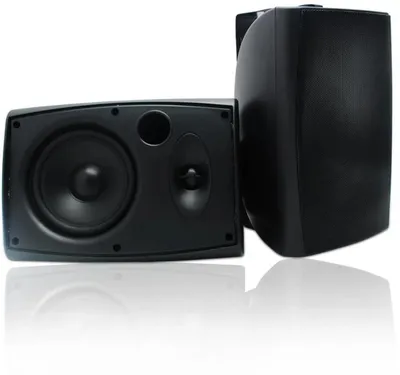 Immagine prodotto di Set di altoparlanti Bluetooth impermeabili Azomor per esterni con bassi potenti e montaggio a parete