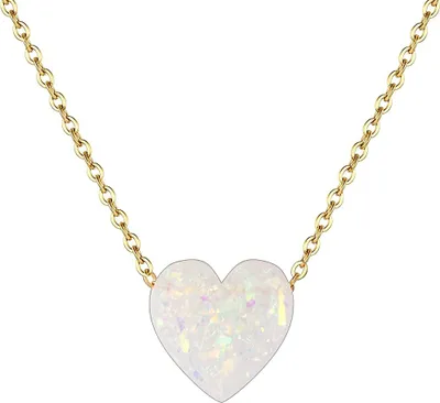 Produktbild von Karisma Damen Edelstahl Gold Collier Anhänger Kette - Halskette Herz Liebe - YLK106.Weiss