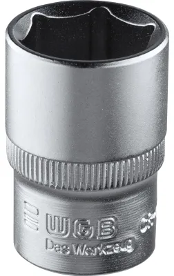 Produktbild von WGB Steckschlüssel-Einsatz 12,5mm 6-kant SW13 Chrom-Vanadium