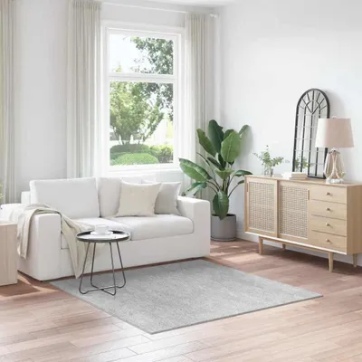 Produktbild von Anti-Rutsch Shaggy Teppich Grau 160 x 160 cm PP
