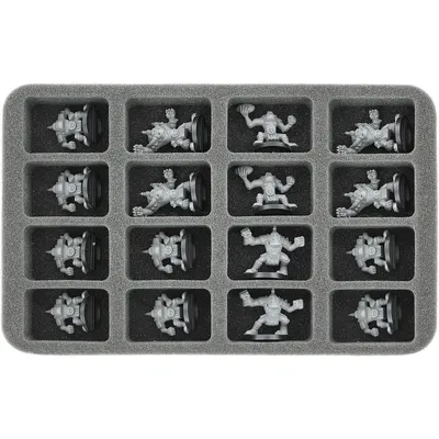 Image de Insert en mousse de 35 mm pour figurines de table à l'échelle 1:100, 16 compartiments
