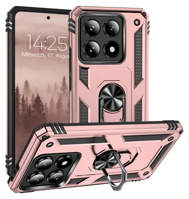 Produktbild von Armor Outdoor Handyhülle für Xiaomi 14T Handy Panzer Case Cover Schutzhülle Farbe: Rosegold
