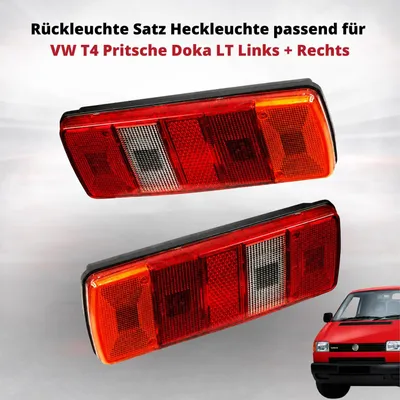 Immagine prodotto di Set di luci posteriori compatibili con VW T4 Doka LT, lato sinistro + destro