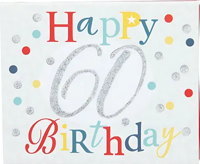 Produktbild von WUNSCHERFÜLLER Soundboxen Zahlengeburtstage 1 Stück - Happy 60 Birthday - zum 60. Geburtstag