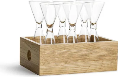 Produktbild von Schnapsglas Set mit Holzbox 7tlg.