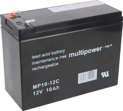 Zdjęcie produktu dla Multipower MP10-12C akumulator ołowiowy PB 12Volt 10Ah odporny na cykle Cycle