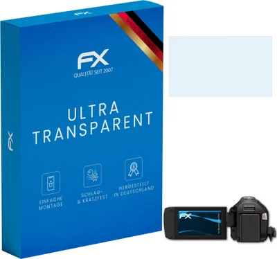Produktbild von atFoliX 4050512127876, Transparent, Panasonic, HC-V757, Klare Bildschirmschutzfolie, Kratzresistent, Glänzend