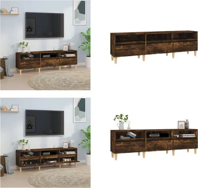 Produktbild von vidaXL TV Schrank Räuchereiche 150x30x44,5 cm Holzwerkstoff - TV-Schrank - TV-Schränke - TV-Ständer - TV-Möbel