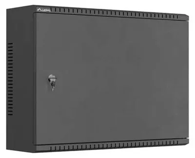 Imagen del producto de Armario para rack Lanberg WAT1-5618-00B, de 19 pulgadas, 3U, dimensiones 560 x 420 x 180 mm, color