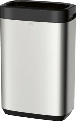 Zdjęcie produktu dla tork 460011 kosz na śmieci TORK, tworzywo sztuczne/stal nierdzewna, 50 litrów, srebrny