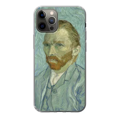 Produktbild von MuchoWow® Handyhülle Schutzhülle Hülle für iPhone 12 Pro Selbstporträt - Vincent van Gogh Silikon Softcase Handy Hülle - Abdeckung
