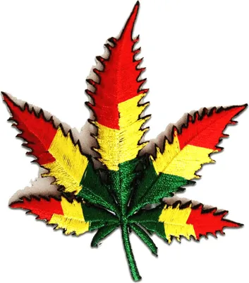 Produktbild von Reggae Marijuana Weed Cannabis - Aufnäher, Bügelbild, Aufbügler, Applikationen, Patches, Flicken, Zum Aufbügeln, Größe: 8,5 x 9,5 cm