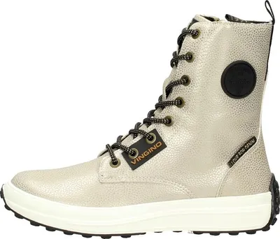 Productafbeelding van Vingino Rebecca Hi  Veterschoen hoog - goudkleur - Maat 37