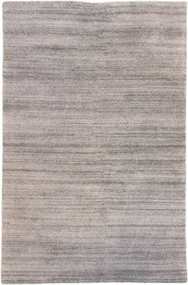 Produktbild von Teppich KHANGRI UNI | Handgeknüpft | Farbe: Hellgrau; Größe: 250 x 350 cm | strapazierfähig und leicht zu reinigen | Wohnzimmer | Schlafzimmer