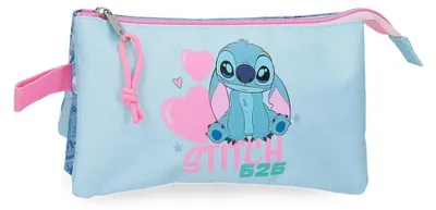Produktbild von Disney Stitch Hearts triple pencil case