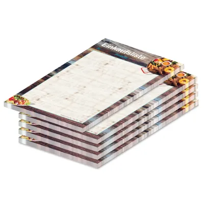 Produktbild von PRICARO Einkaufsliste "Farmhouse", A6, 5 Stück