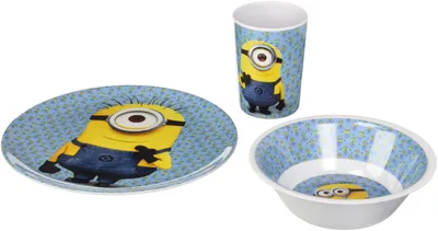 Minions Set 3-teilig Melamin 22,1x11,7x6,9 cm
