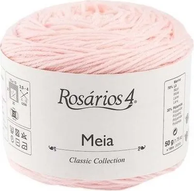 Produktbild von Rosários 4 Meia 27 Baby Rose Strickgarn