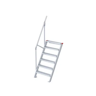 Produktbild von Euroline 510 Treppe 60° 1000mm Stufenbreite 6 Stufen Alu gerieft