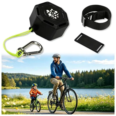 Productafbeelding van Fietssleeptouw 2,5 m - Voor kinderen en volwassenen, 120 kg trekbelasting