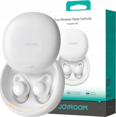 Image de Casque d'écoute sans fil Tws Joyroom Jr-Ts2 Cozydots Series avec suppression active du bruit, Bluetooth 5.3 - Blanc