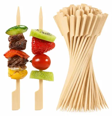 Bambusspieße 12 cm, 200 Stück – Cocktailspieße aus Holz