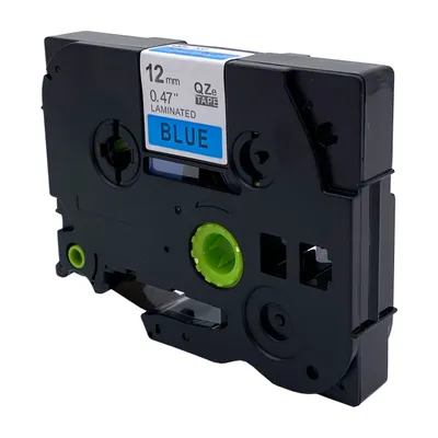 Produktbild von DULA Etikettenband - Kompatibel mit Brother P-Touch Tze-531 - 1 Stück - Schwarz auf blau - 12mm x 8m