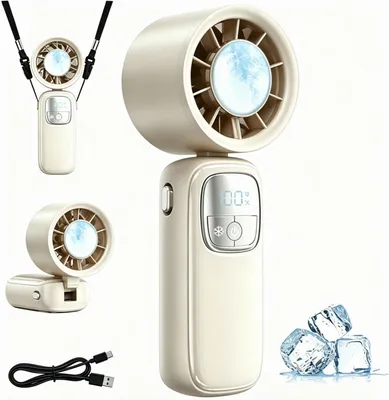 Image de Ventilateur de poche pliable - 100 vitesses - Batterie 3600 mAh