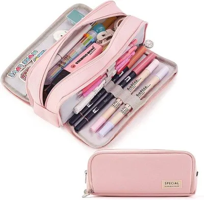 Produktbild von Make-up-Tas für Schule und Büro, großes Etui mit Reißverschluss