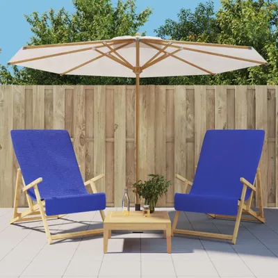Produktbild von Strandtücher 2 Stk. Königsblau 60x135 cm Stoff 400 GSM , Strandtücher Design 2024