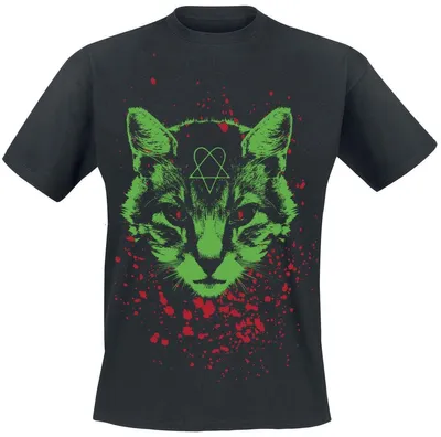 Produktbild von HIM T-Shirt Herren Spectral Puss And The Ectrogram schwarz 3XL