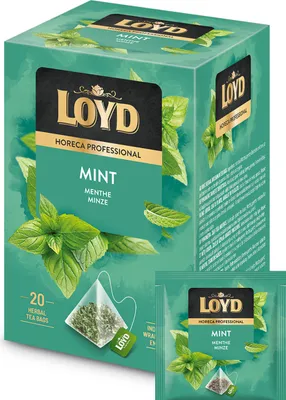 Obrázok produktu pre Rýchlovarný čaj Loyd Horeca bylinkovo-mätový Mint 20x2g pre gastronómiu