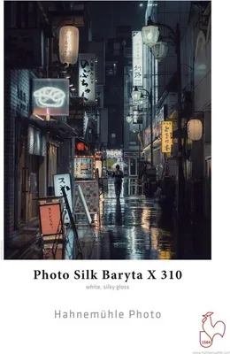 Produktbild von Hahnemühle Photo Silk Baryta X 310, Seide, Kunstpapier, 310 g/m², 25 Blätter