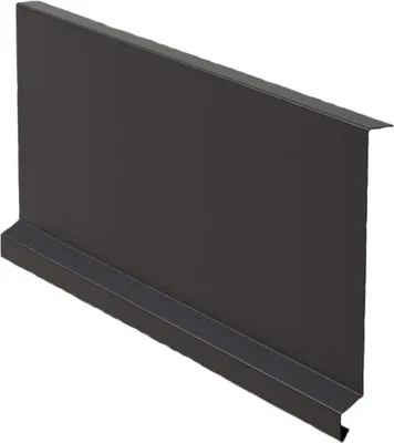 Produktbild von Ortgangblech für Kantendachplatte Br. 250 mm, 1 m, Lackiertes Zink, Dunkelbraun RAL 8019