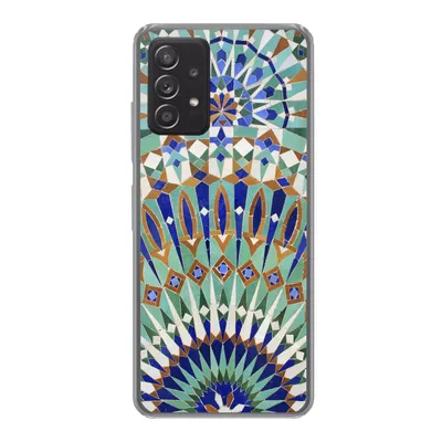 Produktbild von MuchoWow® Handyhülle Schutzhülle Hülle für Samsung Galaxy A33 5G Eine marokkanische Mosaikwand mit verschiedenen Formen Silikon Softcase Handy Hülle - Kartenhalter