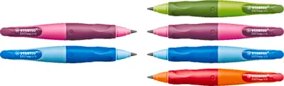 Produktbild von Ergonomischer Druck-Bleistift für Rechtshänder - STABILO EASYergo 3.15 in orange/rot - Einzelstift - inklusive 1 dicken Mine - Härtegrad HB & Spitzer