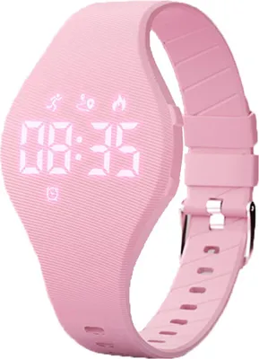 Wasserdichte Damen-Sportuhr mit LED-Display, Vibrationsalarm, magnetischer Aufladung & 50 m Schutz, multifunktionales Fitness-Design