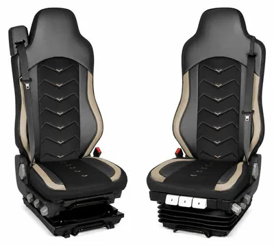 Imagen del producto de Tapicería para camiones MAN TGX, modelos 2015-2021, color negro con detalles beige