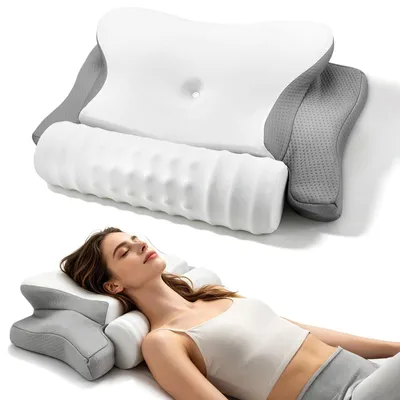 Immagine prodotto di Cuscino cervicale in memory foam 2-in-1 con rivestimento rinfrescante