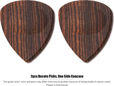 Produktbild von 2 Stück Holzgitarrenplektren Plektrum für Akustik-Ukulele Bocote